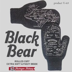 Black Bear Michigan Mittens